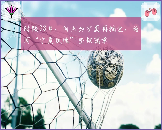 时隔38年，何杰为宁夏再摘金，谱写“宁夏玫瑰”坚韧篇章